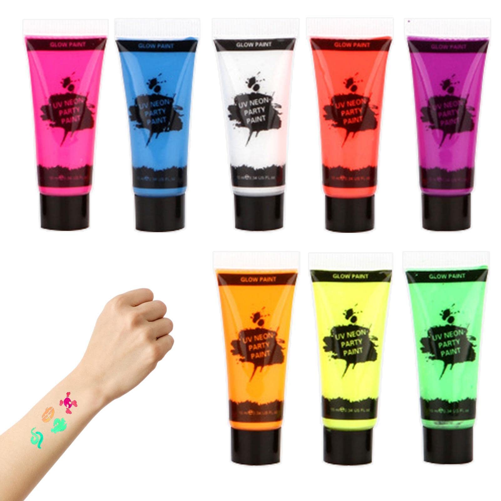 Amazon.co.jp: 大人用ボディペイント,ブラック ライト UV ボディ